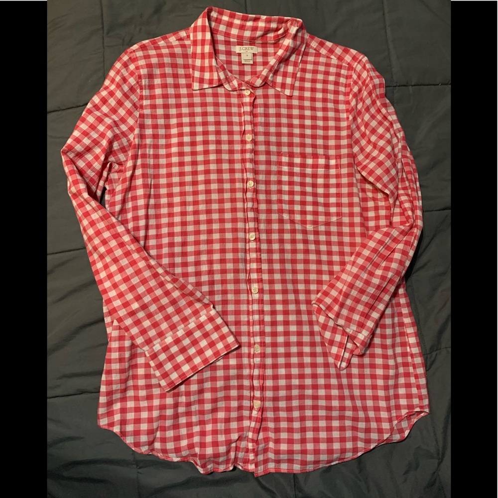 J.Crew long sleeve plaid button shirt